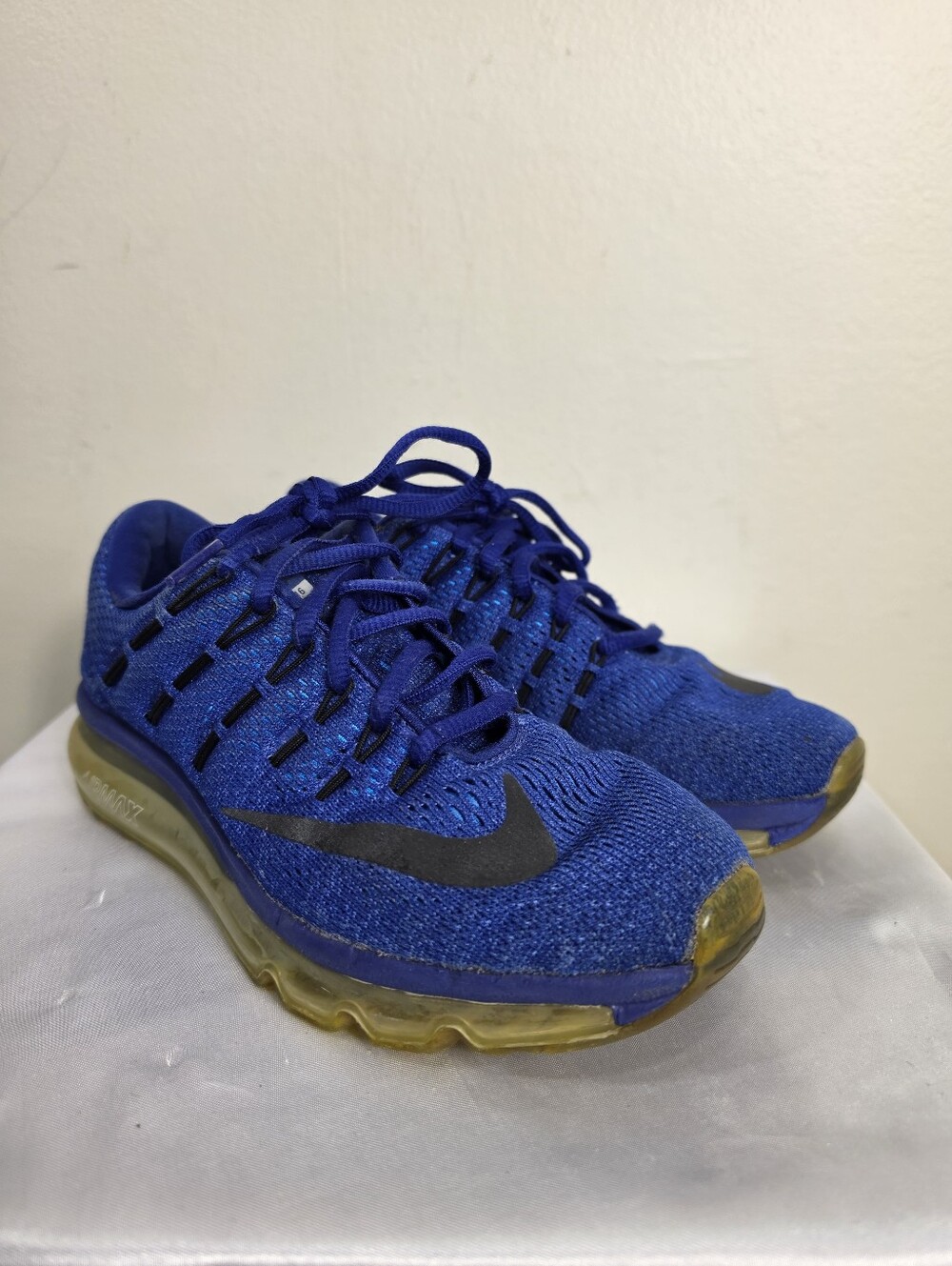 Nike Kids' Blue Air Max Knit Running Shoes